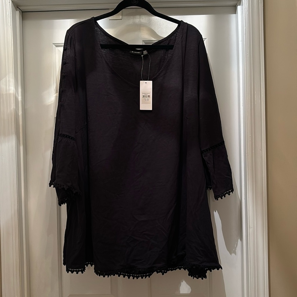 Evans Black Long Sleeve Shirt